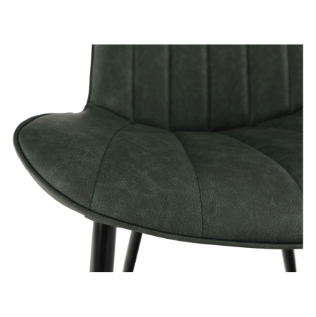 Scaun, verde/negru, HAZAL [8]