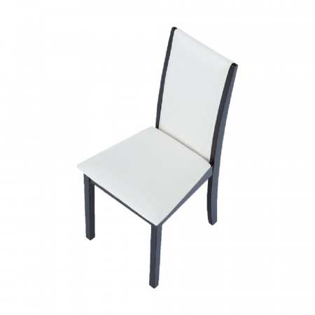 Scaun, wenge/piele eco alb, VENIS NEW [7]