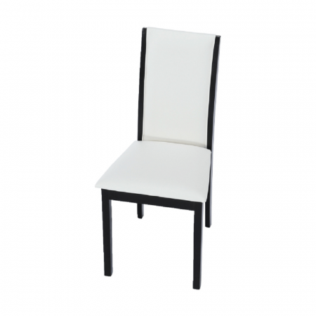 Scaun, wenge/piele eco alb, VENIS NEW [1]