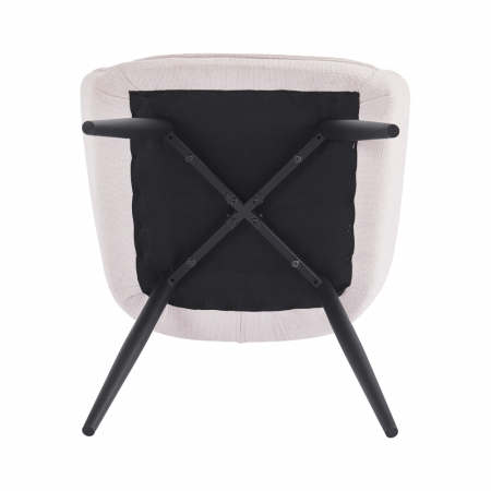 Scaunul de design, bej/negru, MARKEN [5]