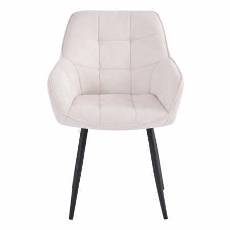 Scaunul de design, bej/negru, MARKEN [2]