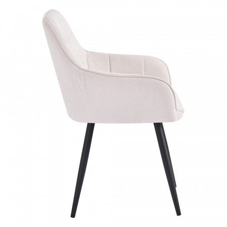 Scaunul de design, bej/negru, MARKEN [3]
