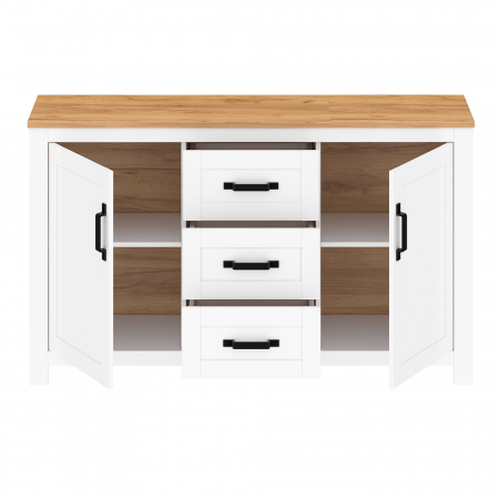 Scrin, alb alba / stejar craft auriu, LANZETTE E [1]