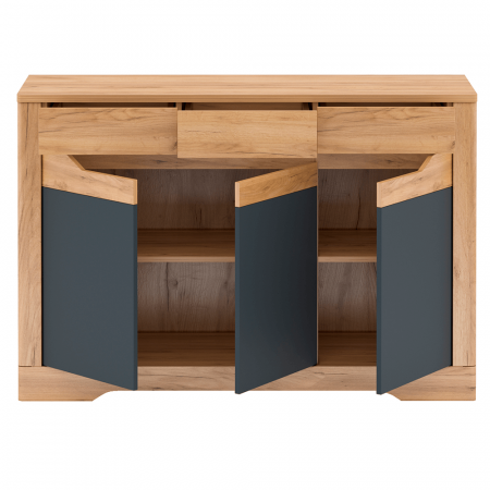 Scrin E, stejar craft artizanal / gri grafit, FIDEL [1]