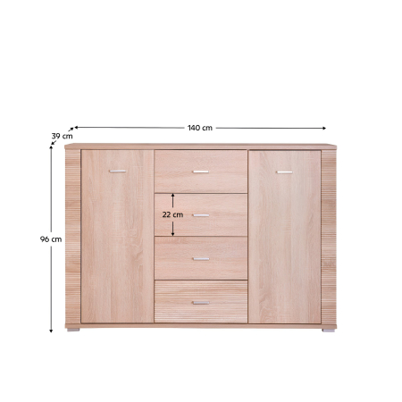Scrin tip 9, stejar sonoma, GRAND [4]