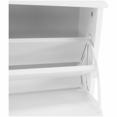 Pantofar cu 2 compartimente, suporturi duble, mdf/pal alb,104x48x24 cm , Bortis Impex [10]