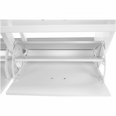 Pantofar mdf/pal alb , 4 compartimente , suporturi inclinabile duble , Bortis Impex [8]