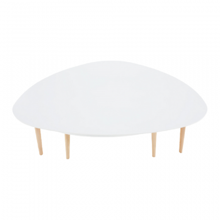 Set 2 măsuţe de cafea, alb/fag, FOLKO NEW [10]