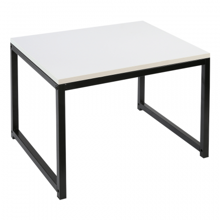 Set 2 măsuţe de cafea, alb mat/negru, KASTLER NEW TYP 2 [1]