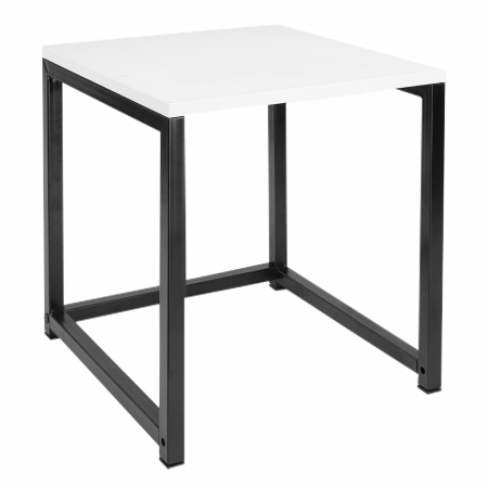 Set 3 măsuţe de cafea, alb mat/negru, KASTLER NEW TYP 3 [4]