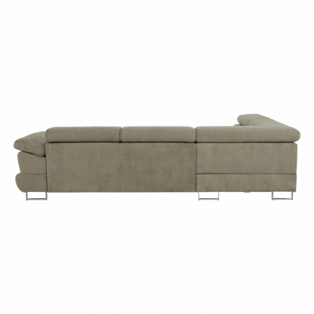 Set canapea cu spaţiu de depozitare, maro deschis melanj, material textil, stânga, BUTON R [18]