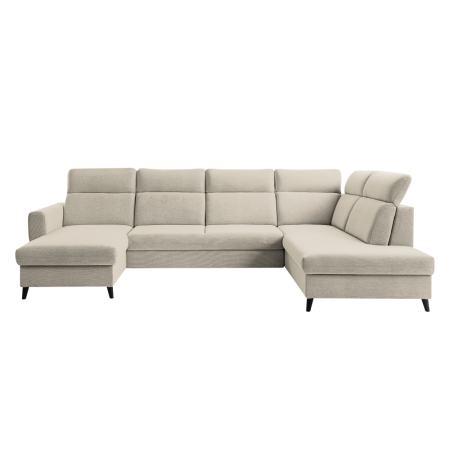 Set canapea extensibilă, bej, pe stânga, ROTTO ROH U [3]