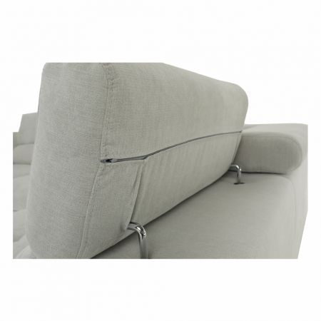 Set canapea, gri deschis, material textil, dreapta, BUTON P [5]