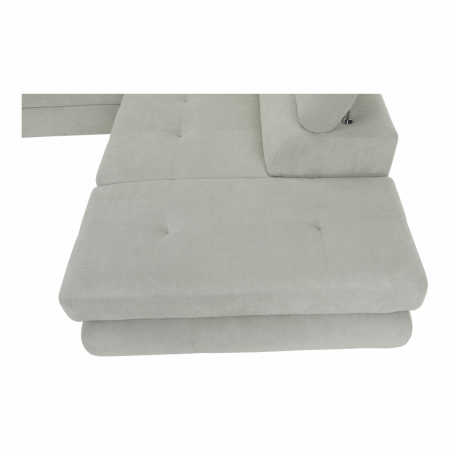 Set canapea, gri deschis, material textil, dreapta, BUTON P [7]
