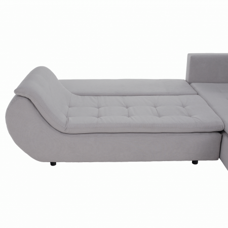 Set canapea, gri deschis / roz pudră, material textil, dreapta, BRATO [26]