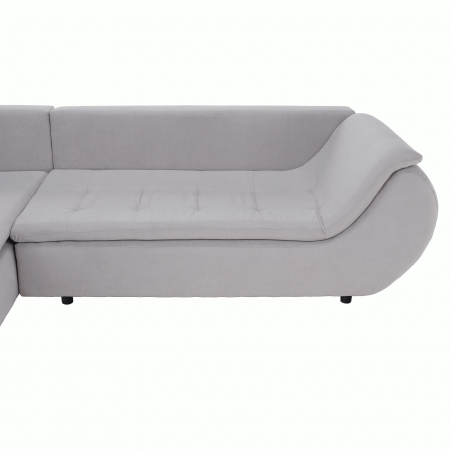 Set canapea, gri deschis / roz pudră, material textil, stânga, BRATO [5]