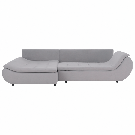 Set canapea, gri deschis / roz pudră, material textil, stânga, BRATO [21]