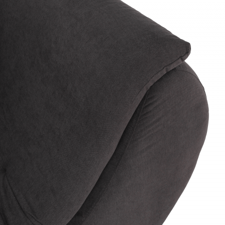 Set canapea, gri-maro / portocaliu, material textil, stânga, BRATO [11]