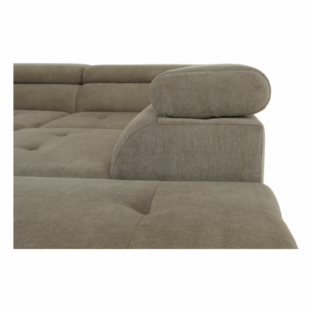 Set canapea, maro deschis melanj, material textil, dreapta, BUTON P [13]