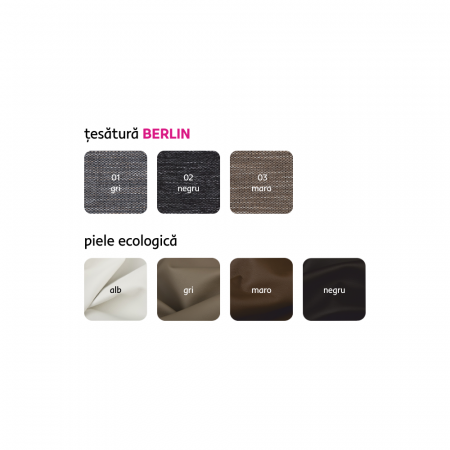 Set canapea universal, piele ecologică negru/melir gri, TOLITA U UNI [1]