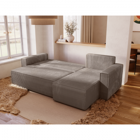 Set canapea universală, gri-bej Taupe, APEL ROH [3]