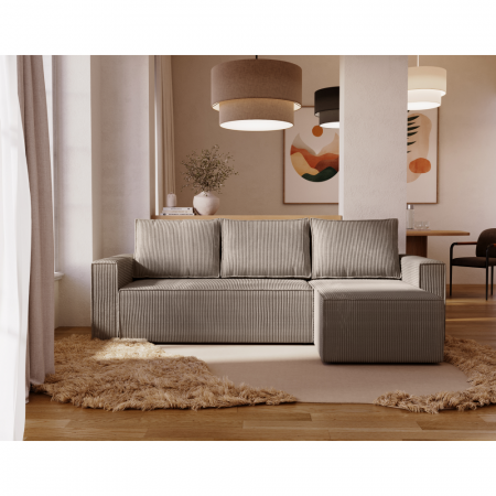 Set canapea universală, gri-bej Taupe, APEL ROH [2]