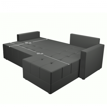 Set canapea universală, gri, DUAN ROH [4]
