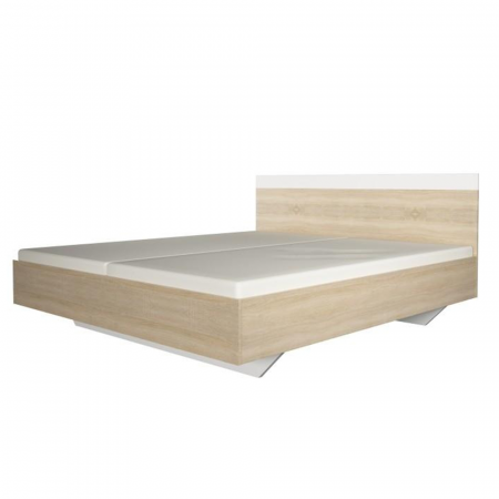 Set complet dormitor (pat 160x200 cm), stejar, sonoma/alb GABRIELA NEW [1]