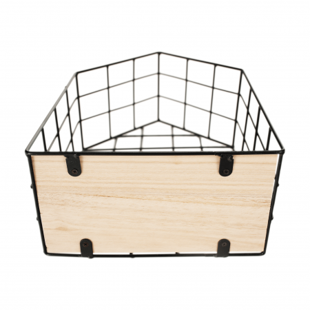 Set de 3 rafturi, natural/negru, AZURI [6]