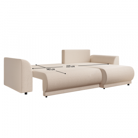Set de canapea universal, bej, LIMON ROH [4]