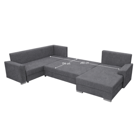 Set de canapea universală, gri,ANDRESO U UNI [4]