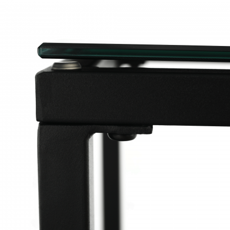 Set de două mese de cafea, stejar / negru, DAGOR [5]