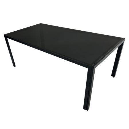Set de grădină din 9 piese, gri/negru, aluminiu, KESIOS [3]
