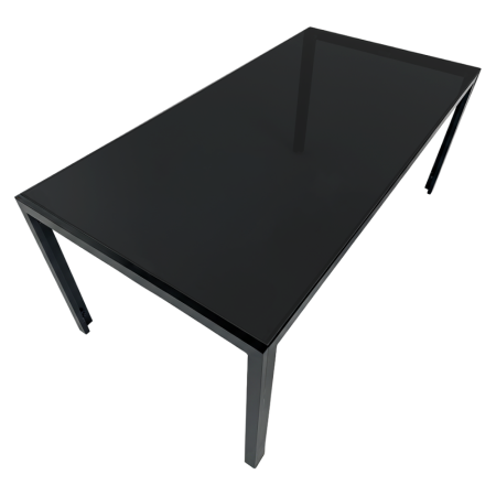 Set de grădină din 9 piese, gri/negru, aluminiu, KESIOS [1]