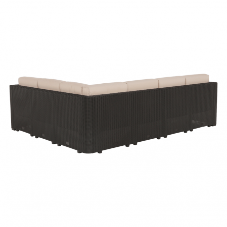 Set de grădină din rattan, 3 piese, maro/bej, RODEN [19]