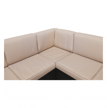 Set de grădină din rattan, 3 piese, maro/bej, RODEN [11]
