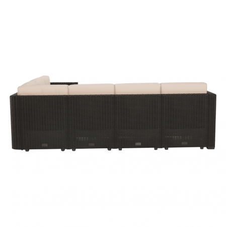 Set de grădină din rattan, 3 piese, maro/bej, RODEN [20]