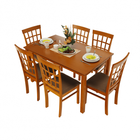 Set dining 1+6, cireş, GRID NEW [10]