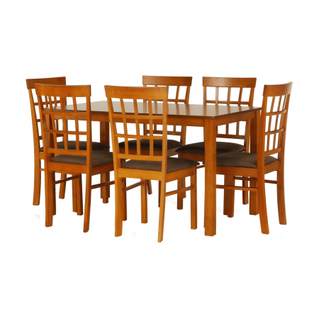 Set dining 1+6, cireş, GRID NEW [1]