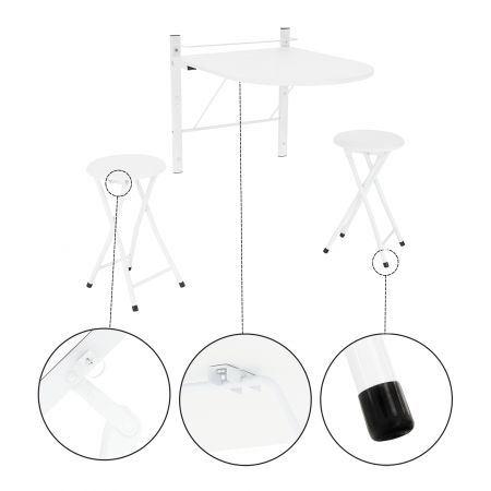 Set dining set 1+2, alb, AMADEO [3]