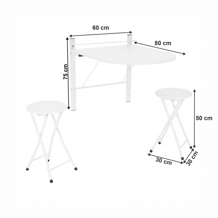 Set dining set 1+2, alb, AMADEO [5]