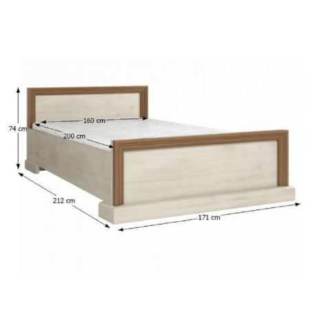 Set dormitor, pin nordic/ stejar sălbatic, ROYAL [2]