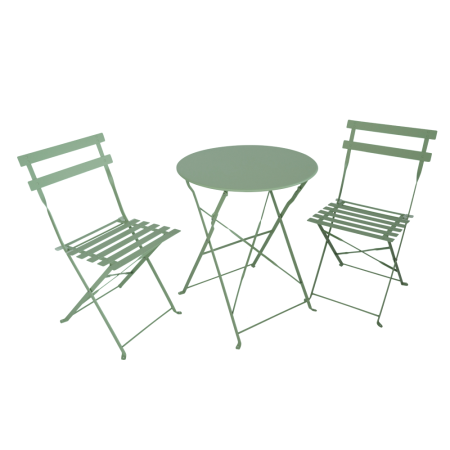 Seturi de gradina - Set grădină 1+2, verde, oţel, OBAX NEW