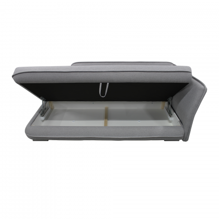 şezlong cu spaţiu de depozitare, gri, dreapta, LAMBA [2]