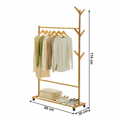 Stander haine, bambus, lăţime 60 cm, VIKIR TYP 1 [13]