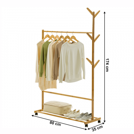Stander haine, bambus, lăţime 60 cm, VIKIR TYP 2 [7]