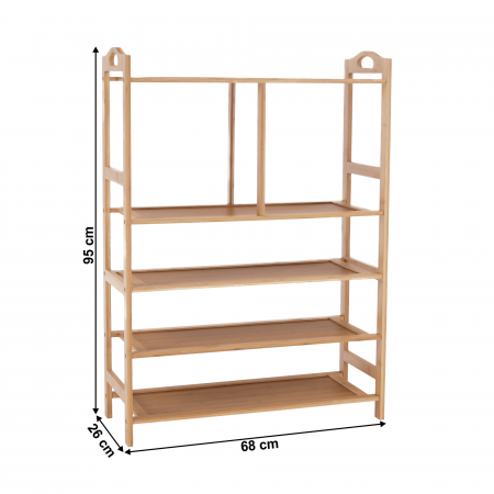 Suport pentru pantofi, bambus natural, AVIRO [8]