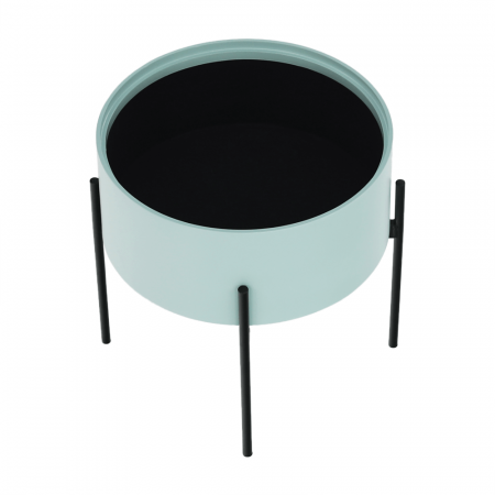 Taburet cu spaţiu de depozitare, neo mentă/natural/negru, MOSAI [15]