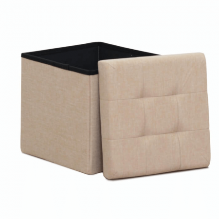 Taburet, material textil bej, FALON [6]