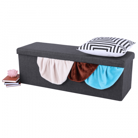 Taburet pliabil, material gri, UMINA [1]